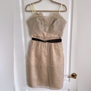 BCBG MAXAZRIA RUNWAY Silk Organza Strapless Dress Sz 8